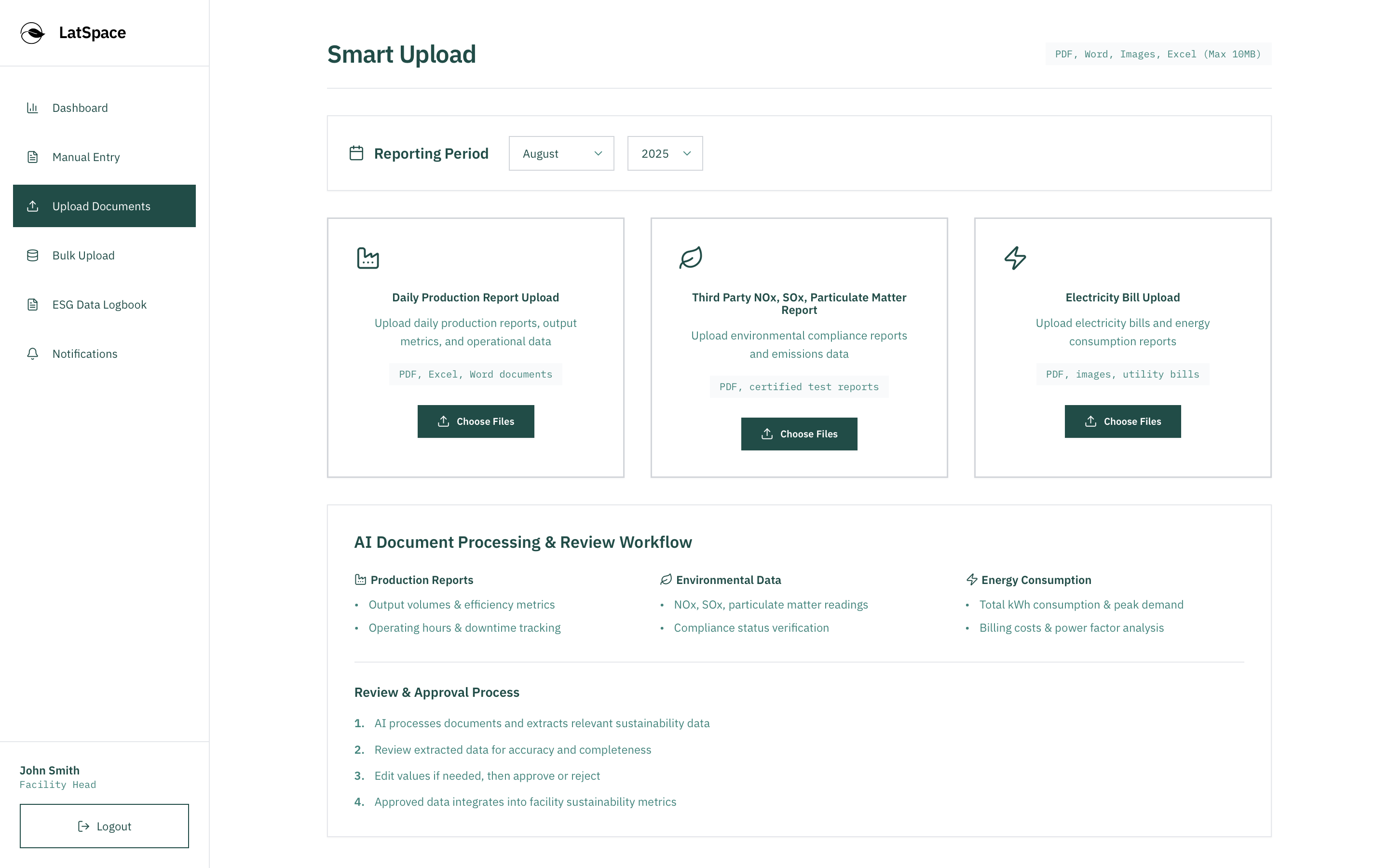 PDF Extraction Interface